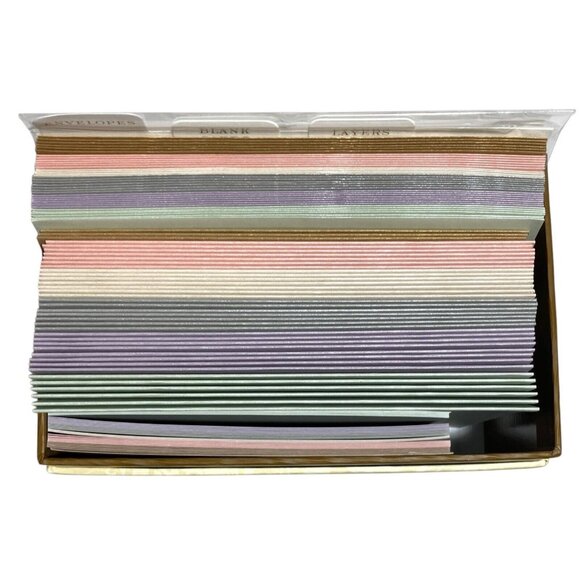 Anna Griffin Metallic Cards Layers Envelopes Box 38 Each + Addl Open Box Items - Picture 4 of 14